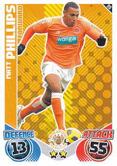 Matt Phillips Blackpool 2010/11 Topps Match Attax #U15